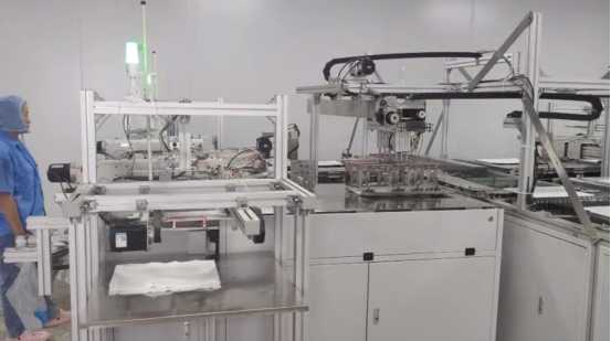 紗布自動折疊縫紉生產線案例